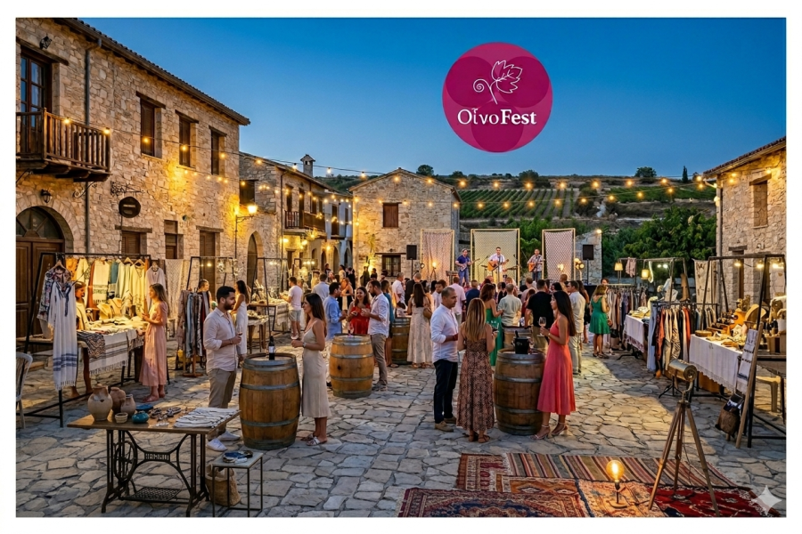 Pop Up Market at Oenofest at Omodos Village